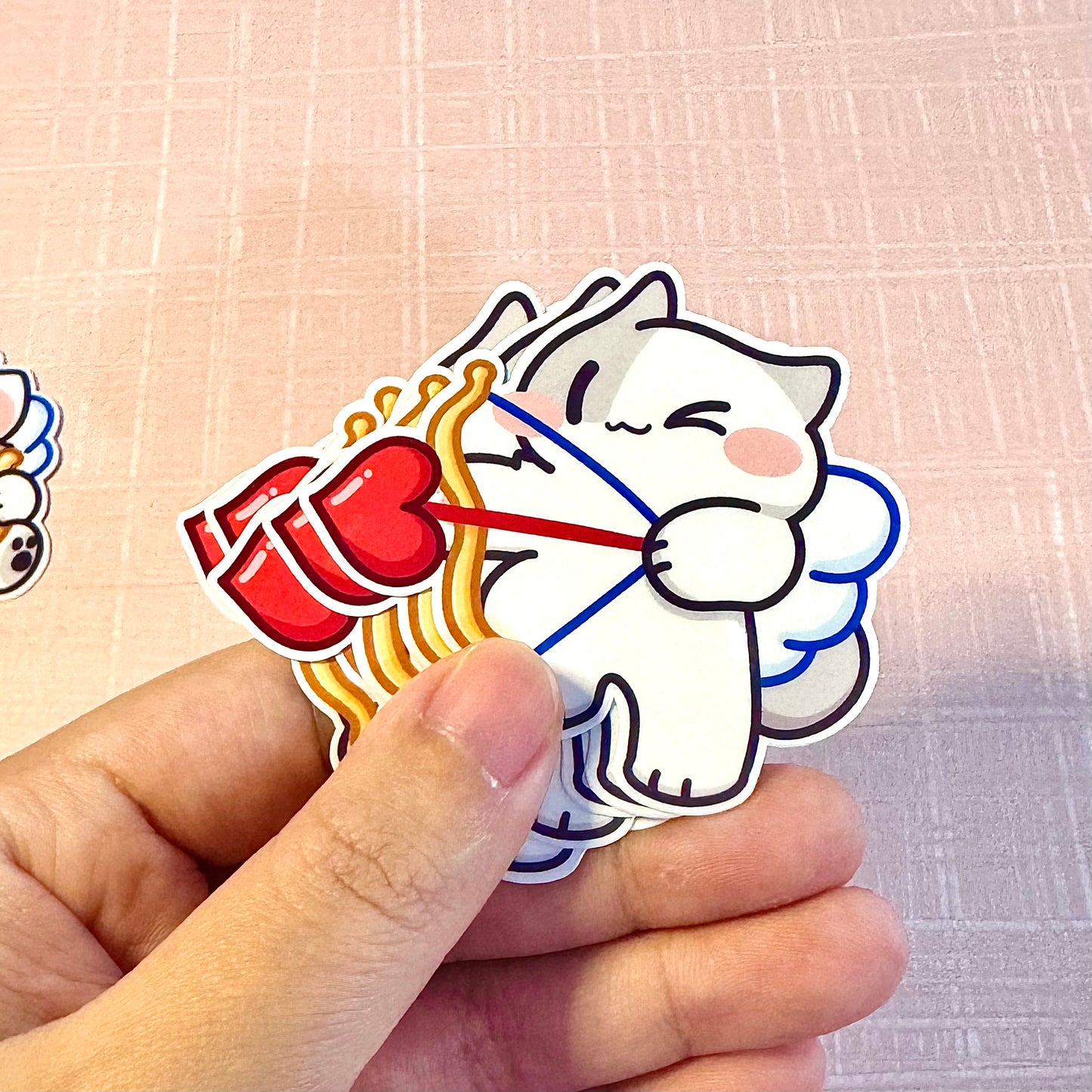 Cupid meow Stickers