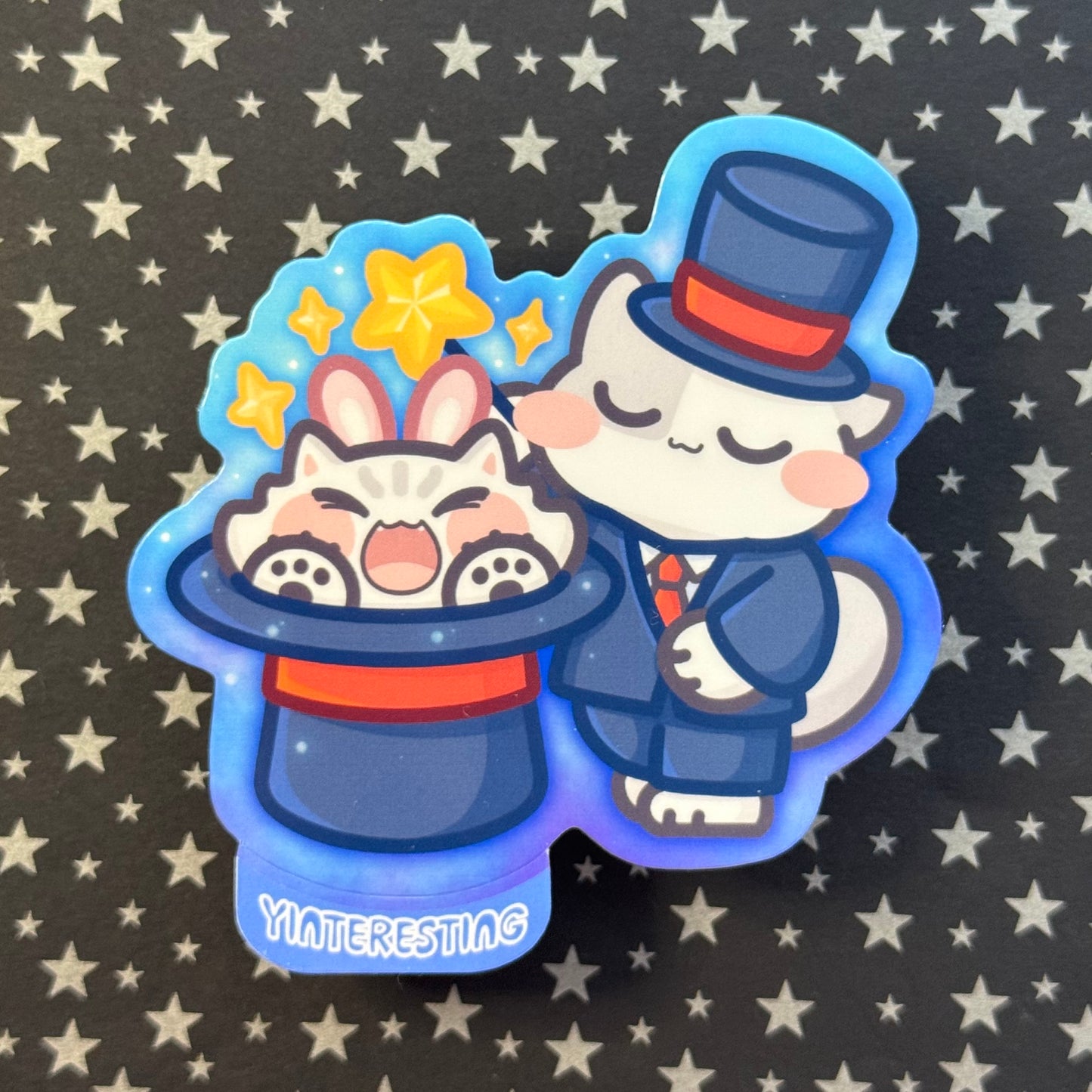 Magician Cat Sticker