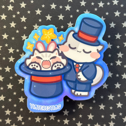 Magician Cat Sticker