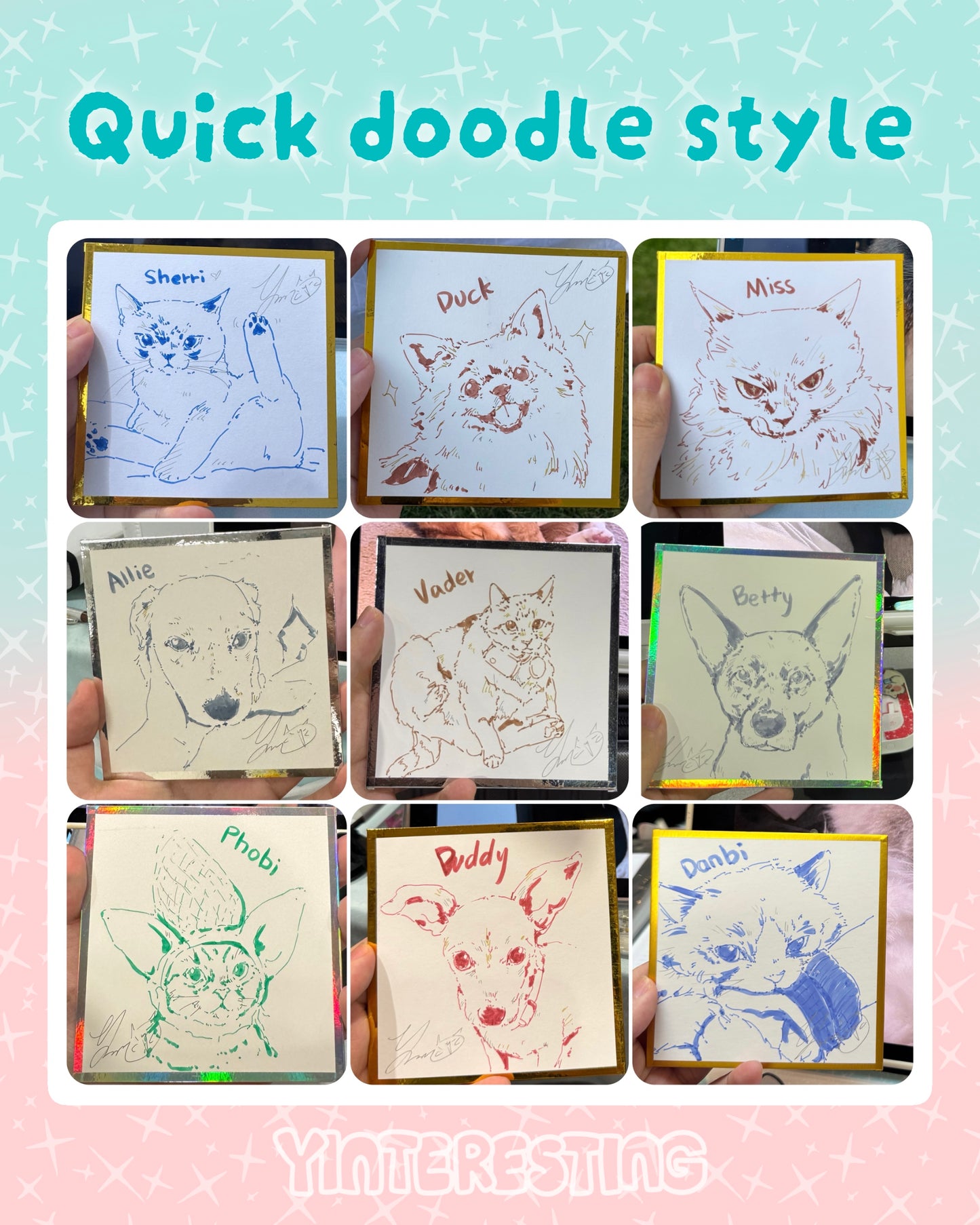 Yinteresting Pet portrait commission (Please read through before ordering)