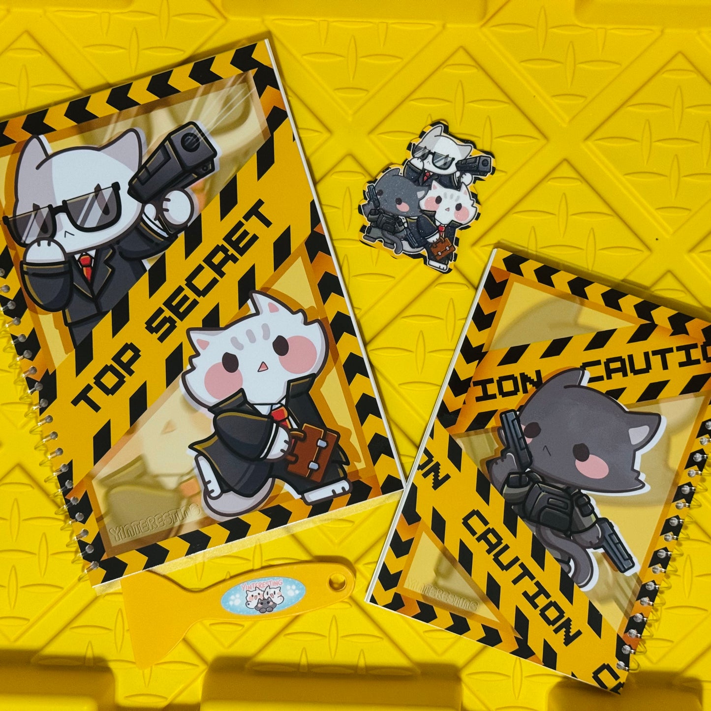 Top Secret Reusable B5/A5 Sticker Book
