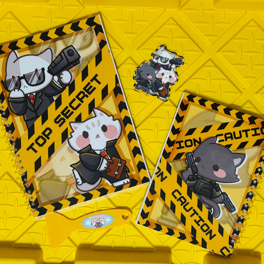 Top Secret Reusable B5/A5 Sticker Book