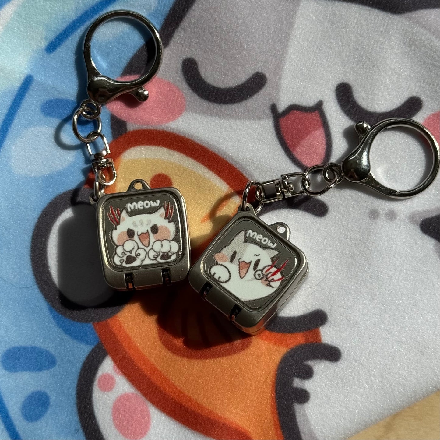 Meow Nail clipper keychains