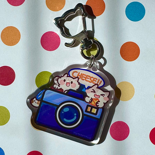 Camera Meow Keychain
