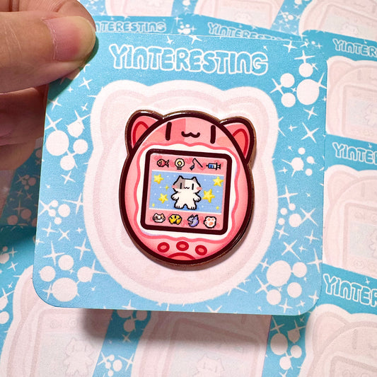 Tamagotchi Pink Hard Metal Pin