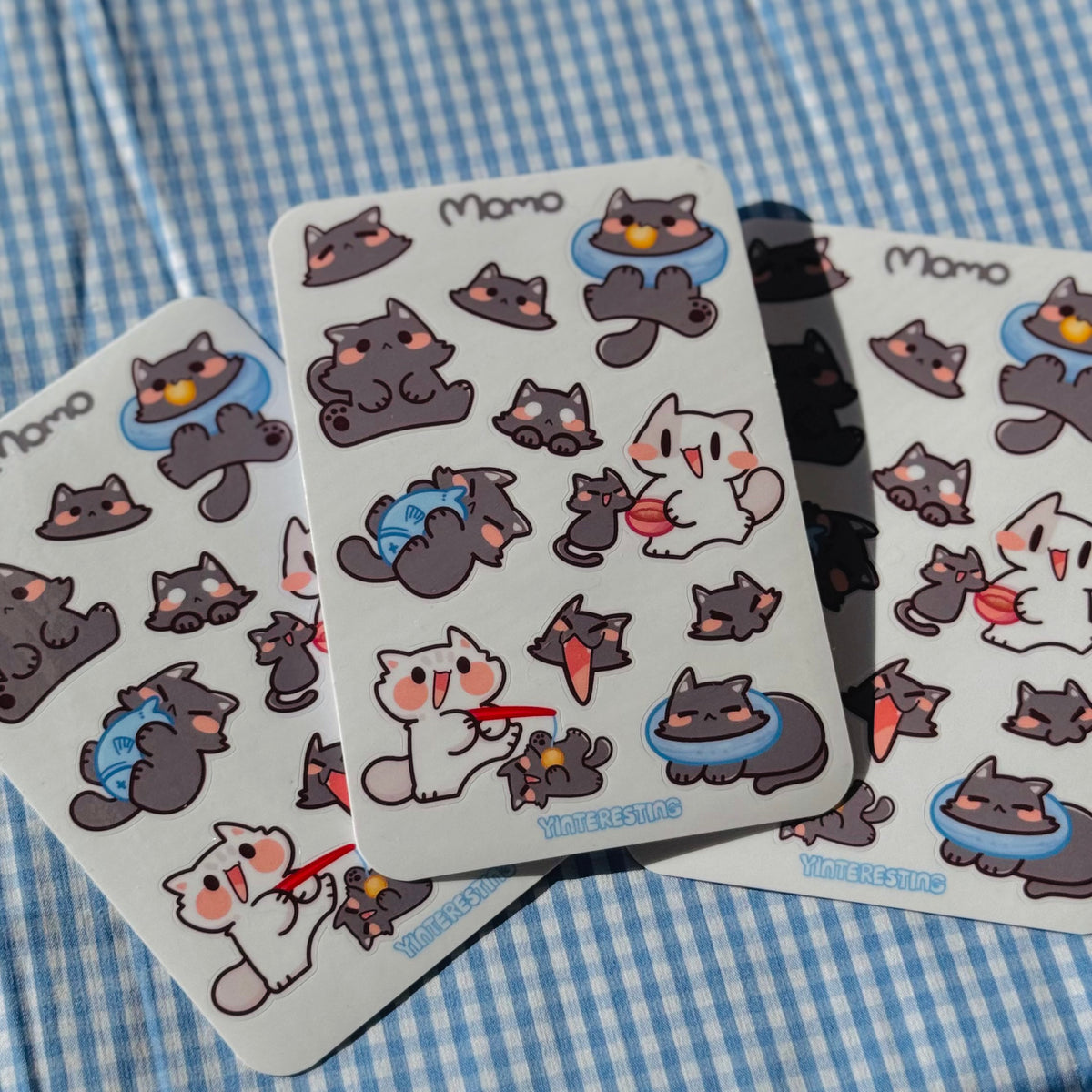 Momo meow Sticker sheet