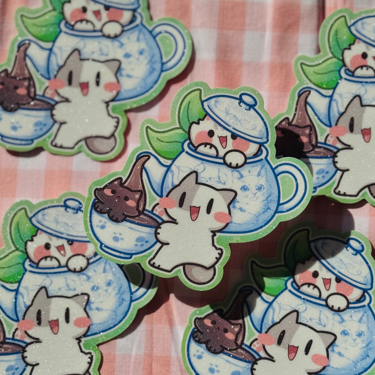 Tea meows sticker