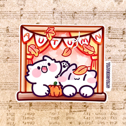 Fall Autumn Window Sticker