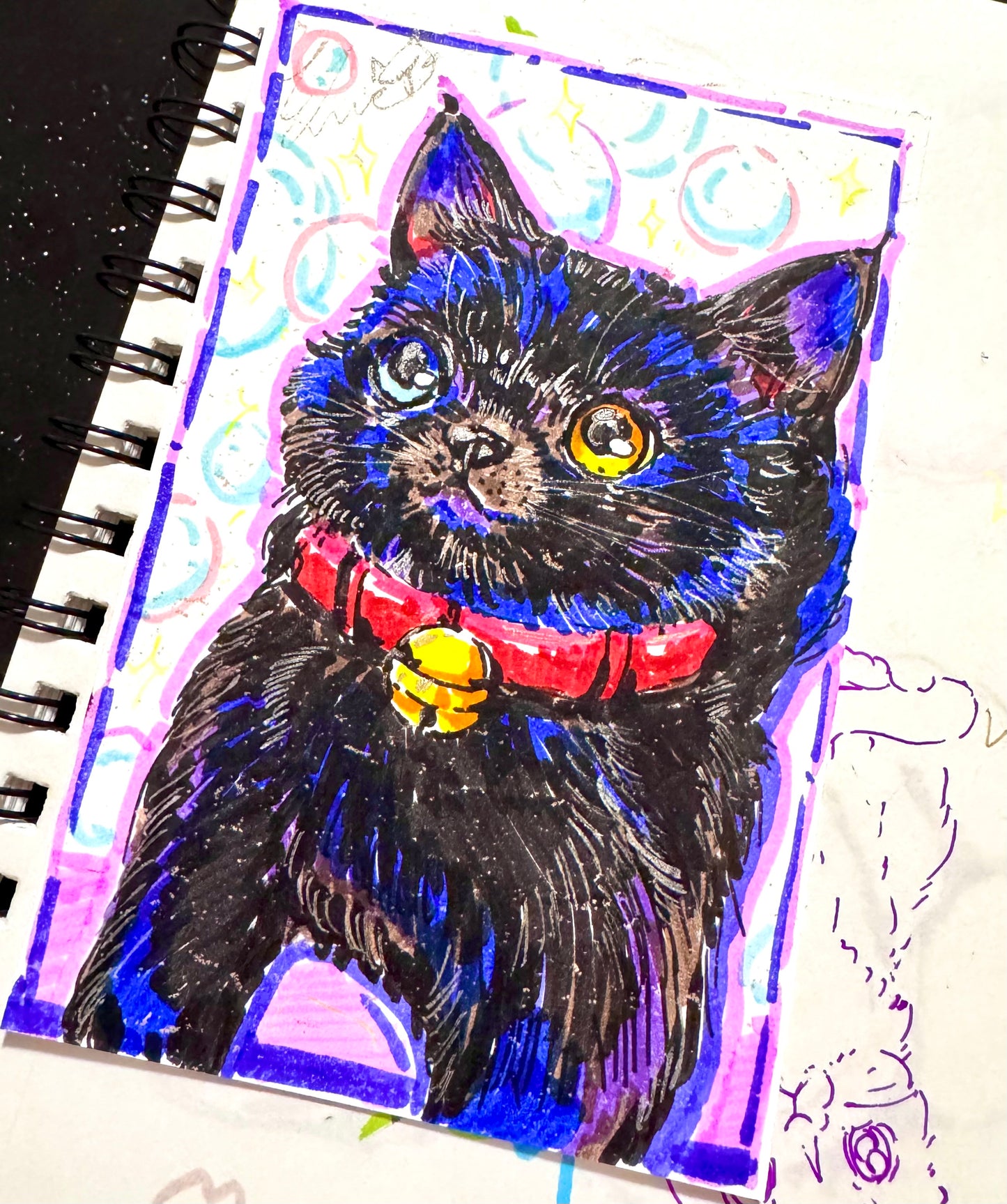 *Sticker Club Member Only* 4x6 Yinteresting Pet portrait Commission 🐱🐶🐰
