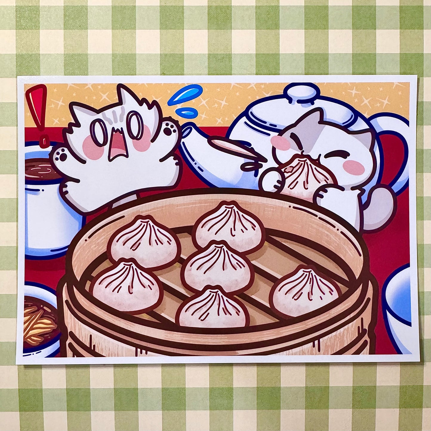 Soup Dumplings meows Art Print