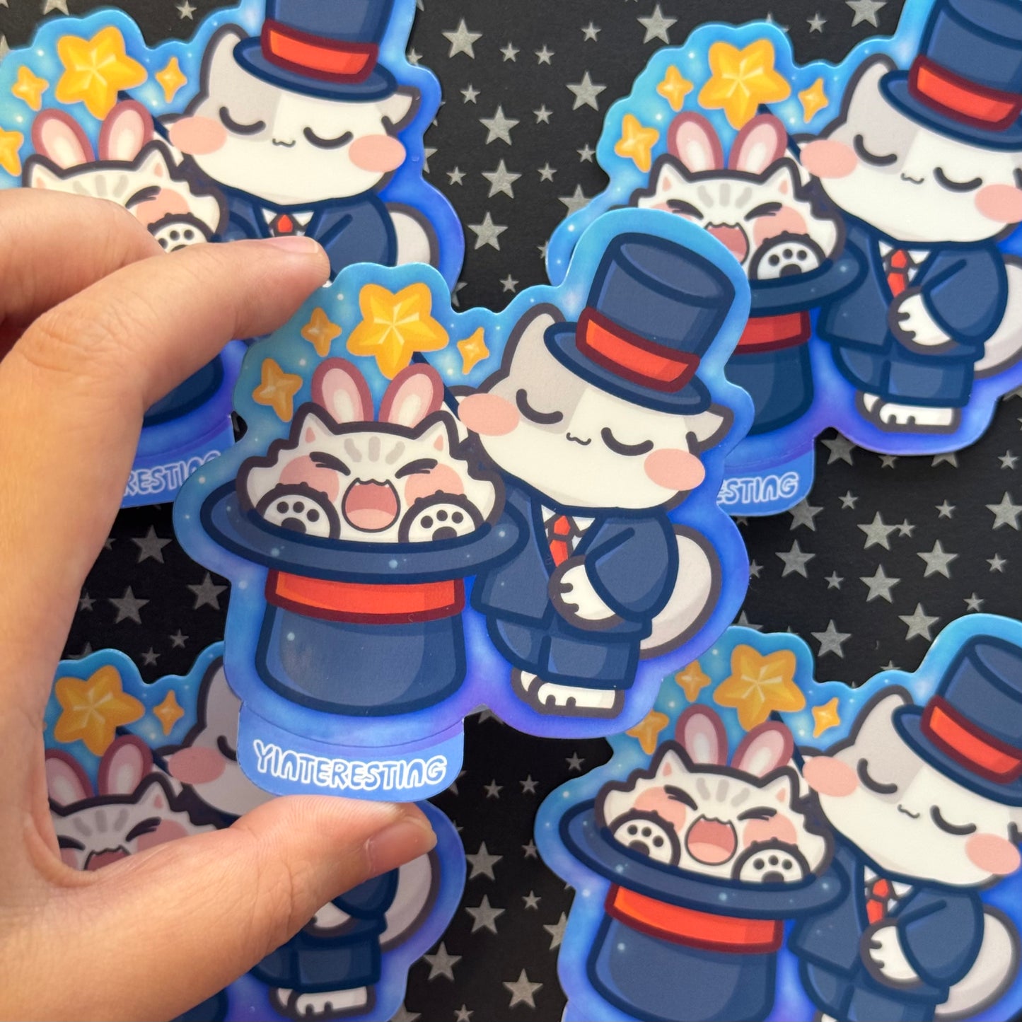 Magician Cat Sticker