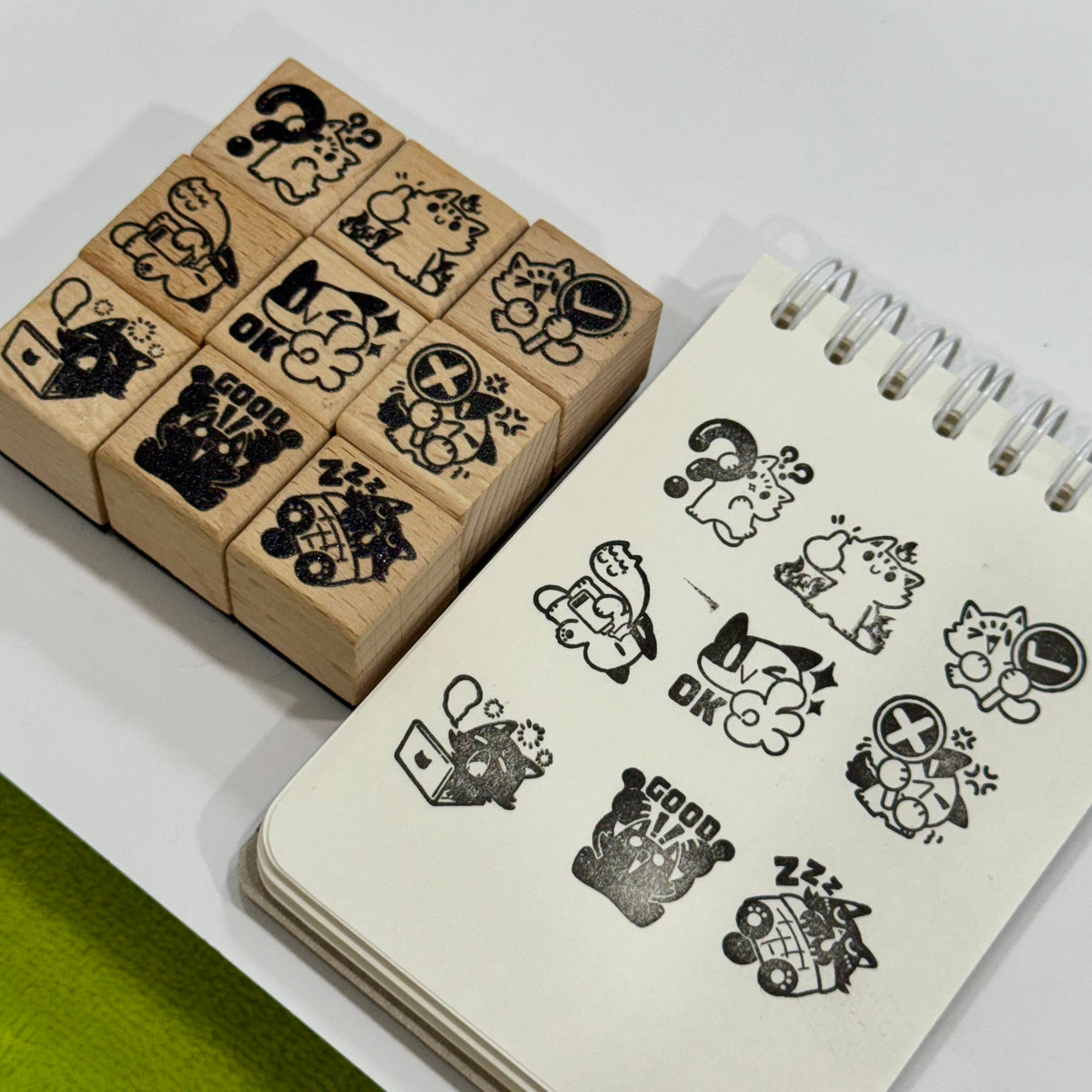 Meow Wooden Stamps
