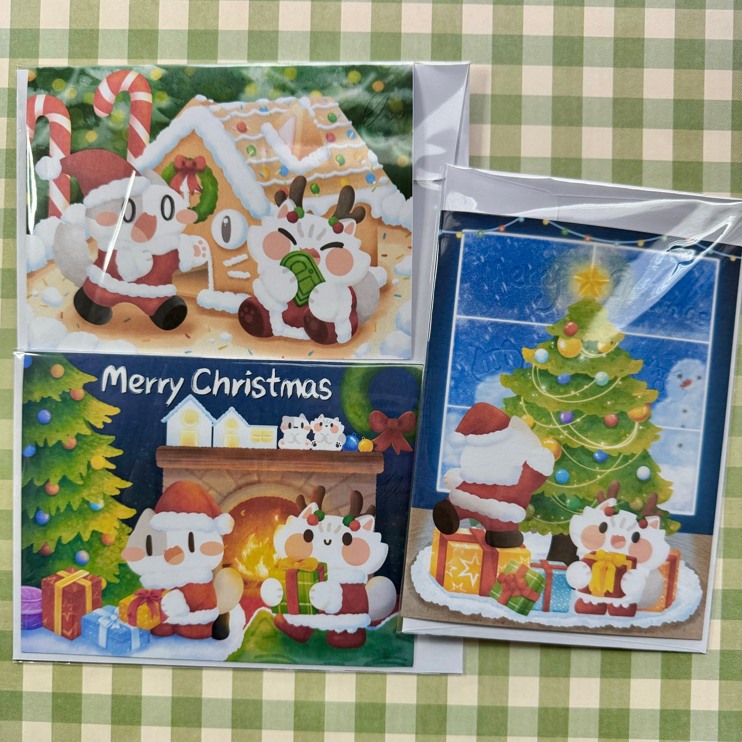 Merry Christmas Greeting cards , 4.25” x 5.5”