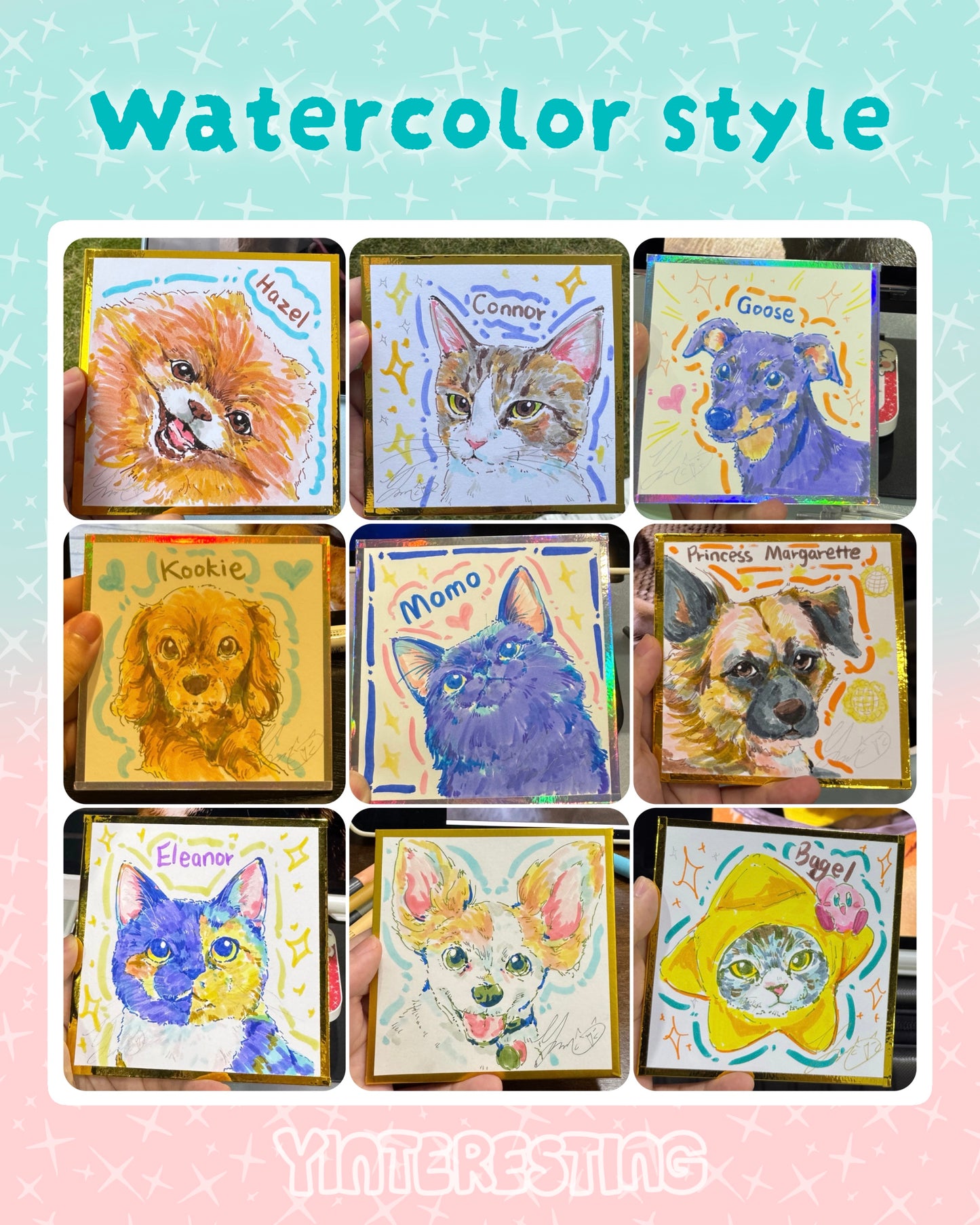 Yinteresting Pet portrait commission (Please read through before ordering)