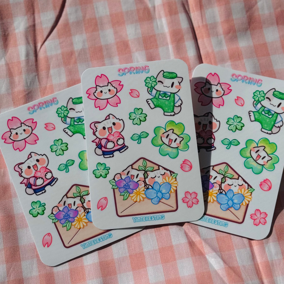 Spring meow Sticker sheet
