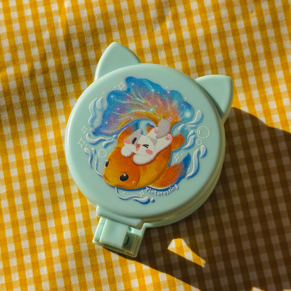Meow Foldable Comb with Mirror
