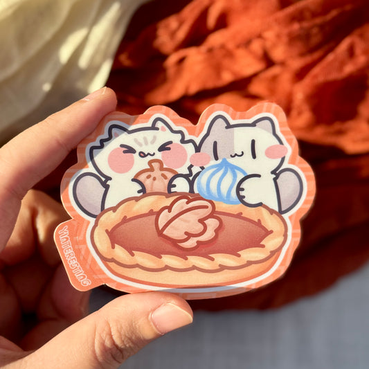 Pumpkin Pie Cat Sticker