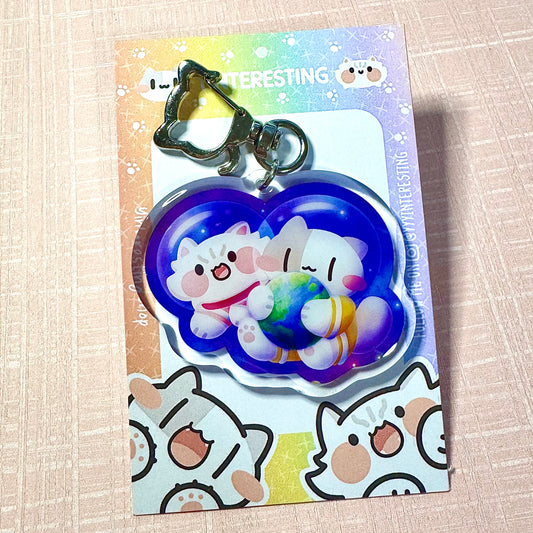 Space Meow Keychain