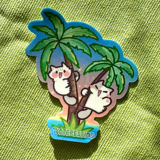 Palm tree meow Sticker