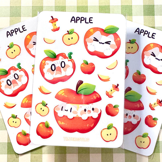 Apple meow Sticker sheet
