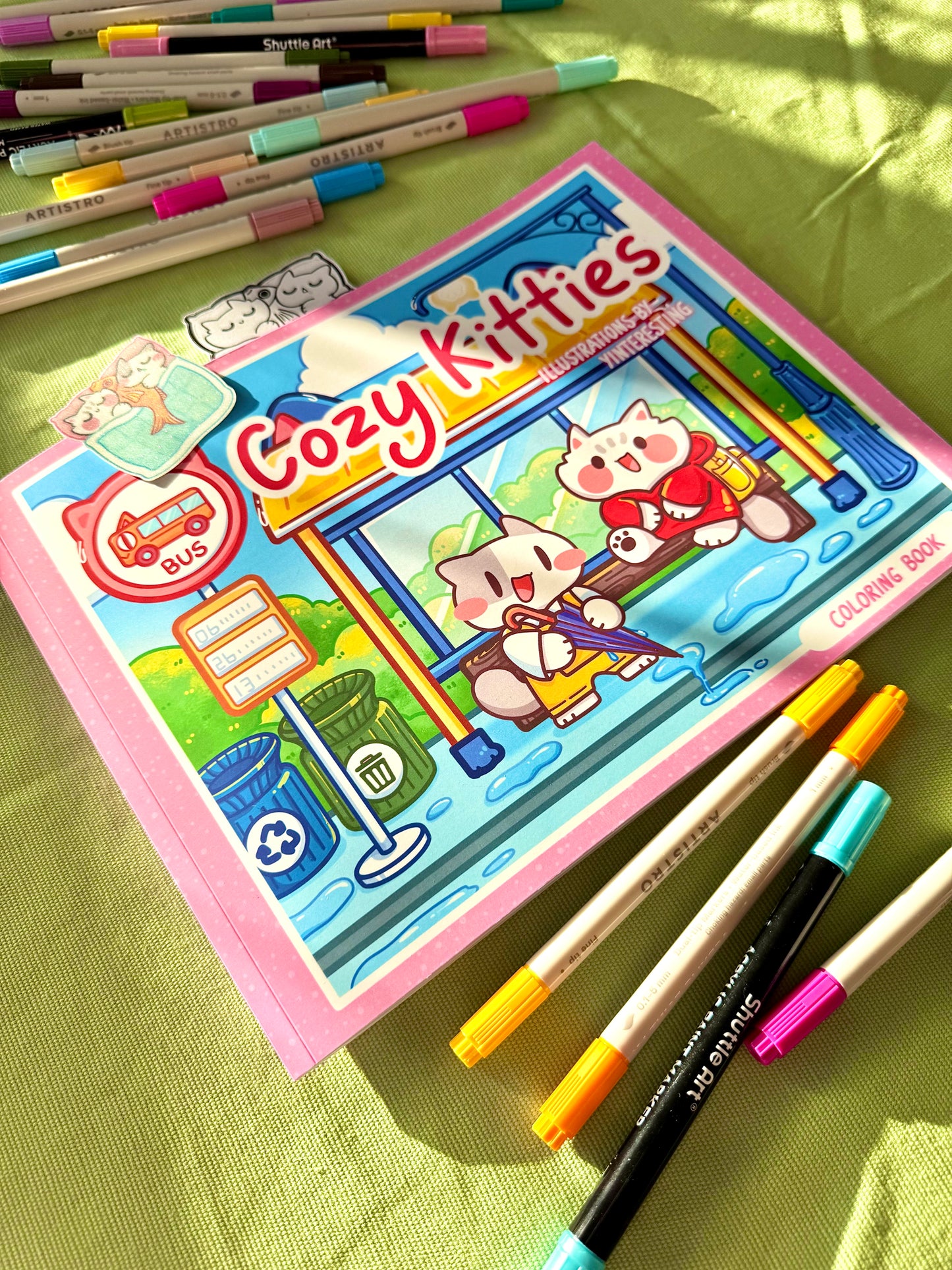 Cozy Kitties Coloring Book