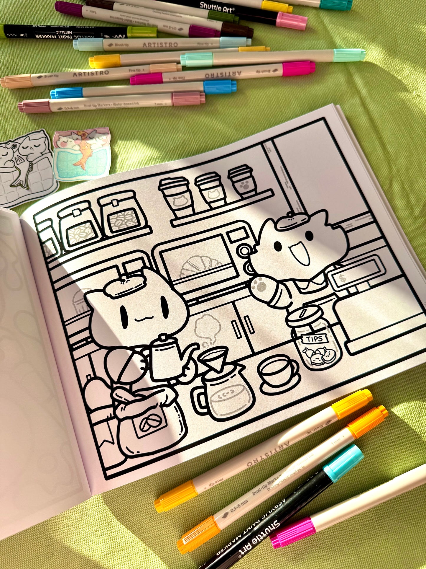 Cozy Kitties Coloring Book