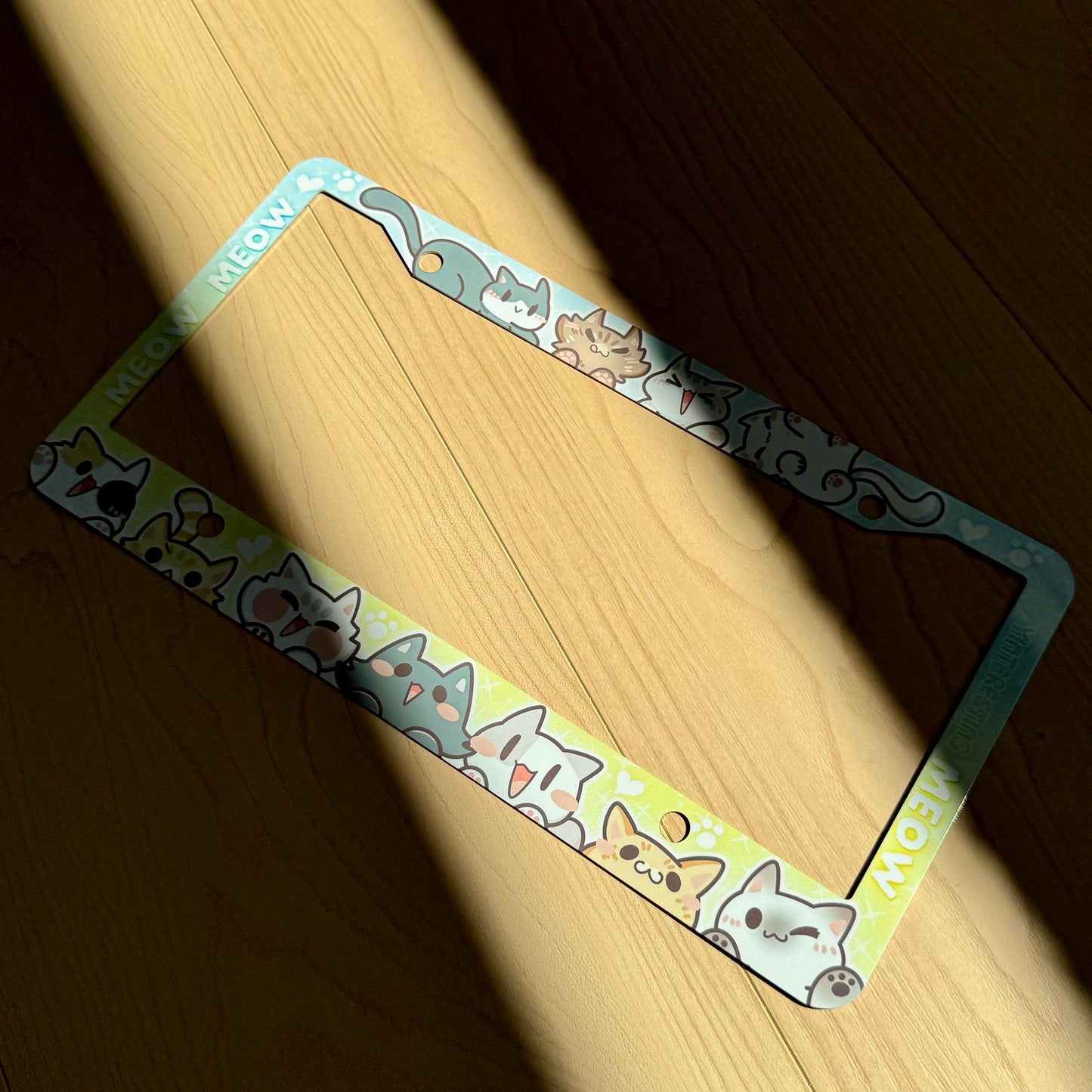 Meow License Plate Frame