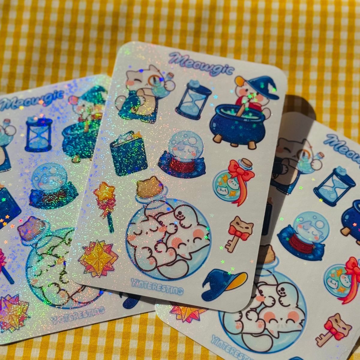 Meowgic meow Sticker sheet