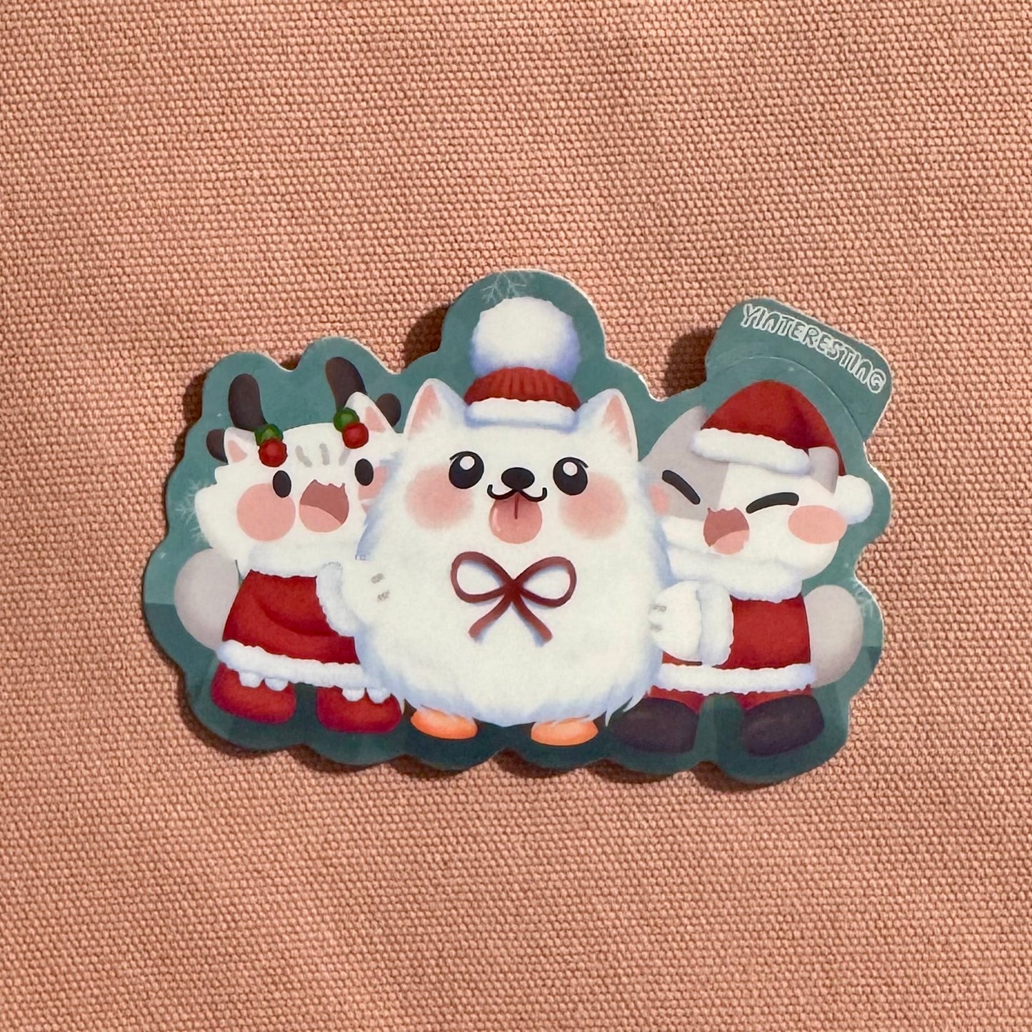 Seattle Cloud dog Kumo and cat Greeting cards and sticker