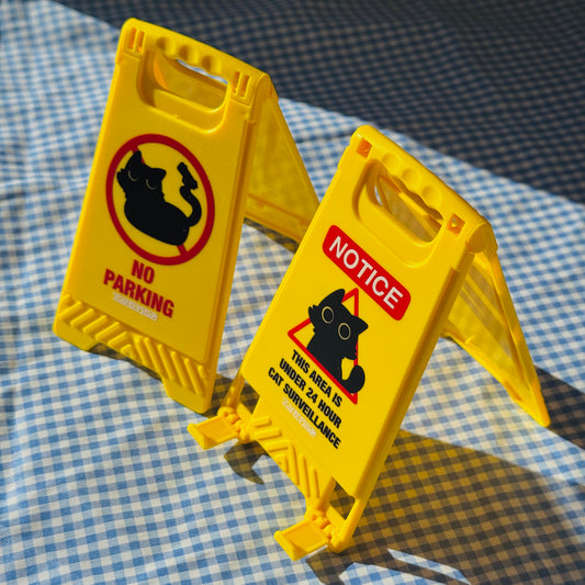 Void Warning Sign Mirror Phone Stand