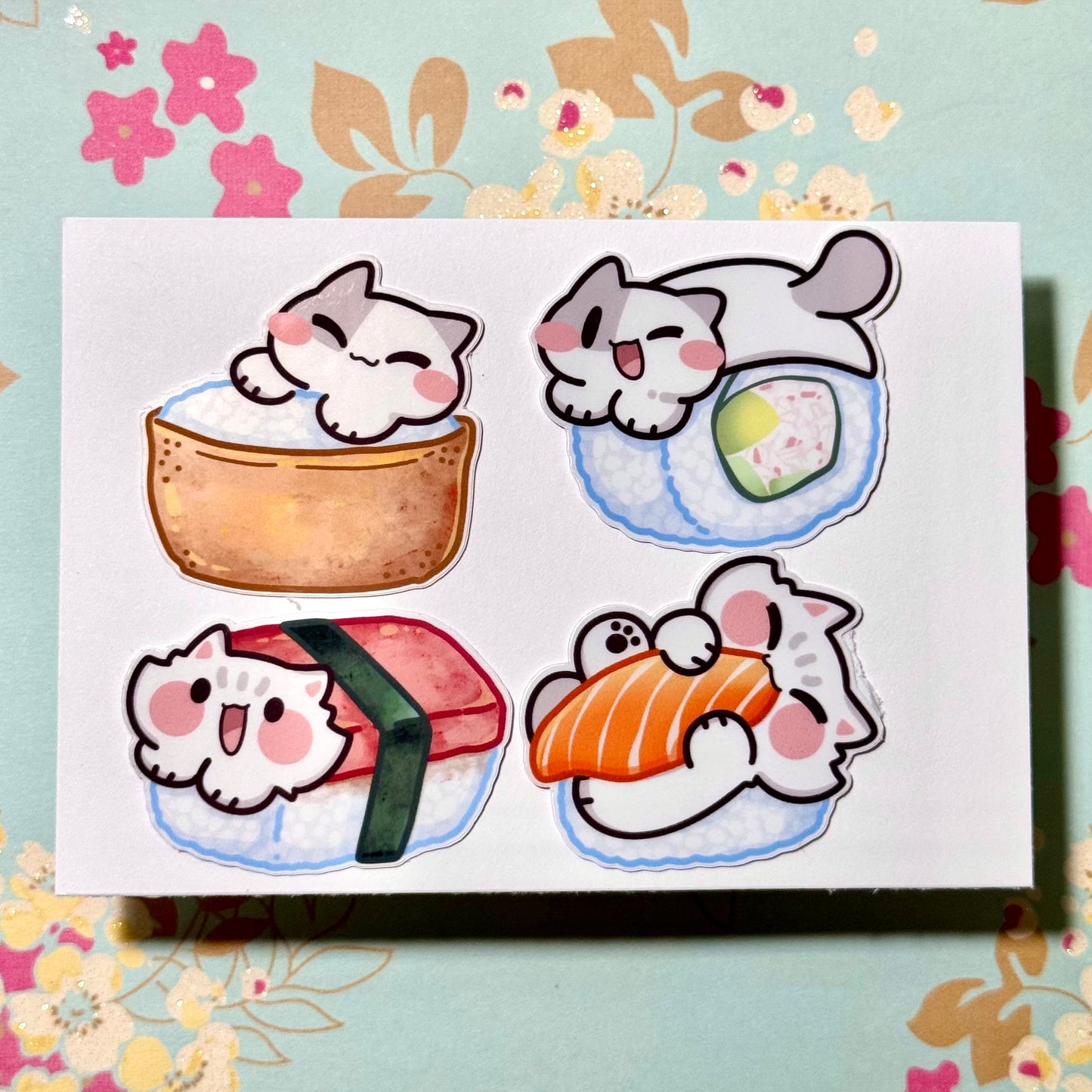 Sushi Meow Sticker Set