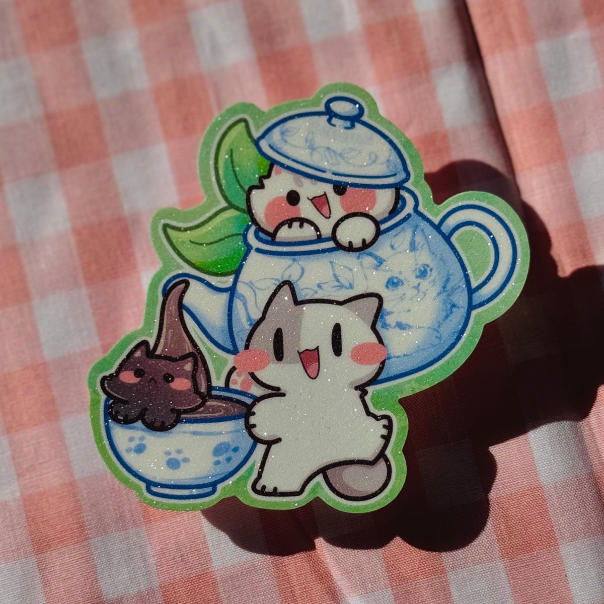 Tea meows sticker