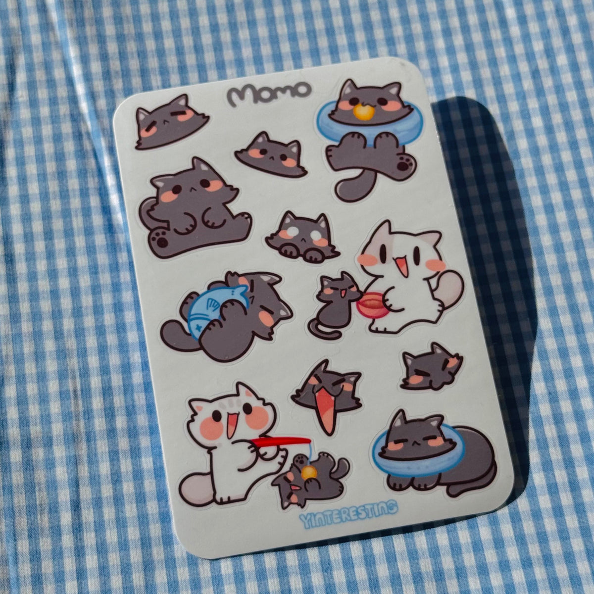 Momo meow Sticker sheet