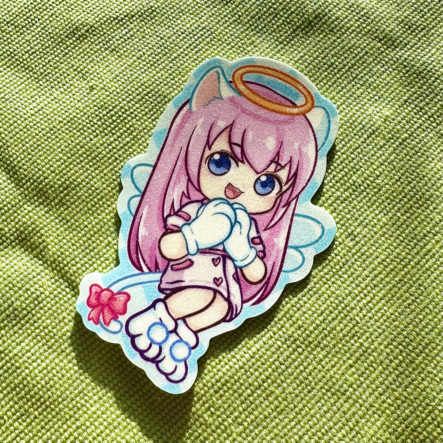 Megurine Luka Angel Meow Sticker