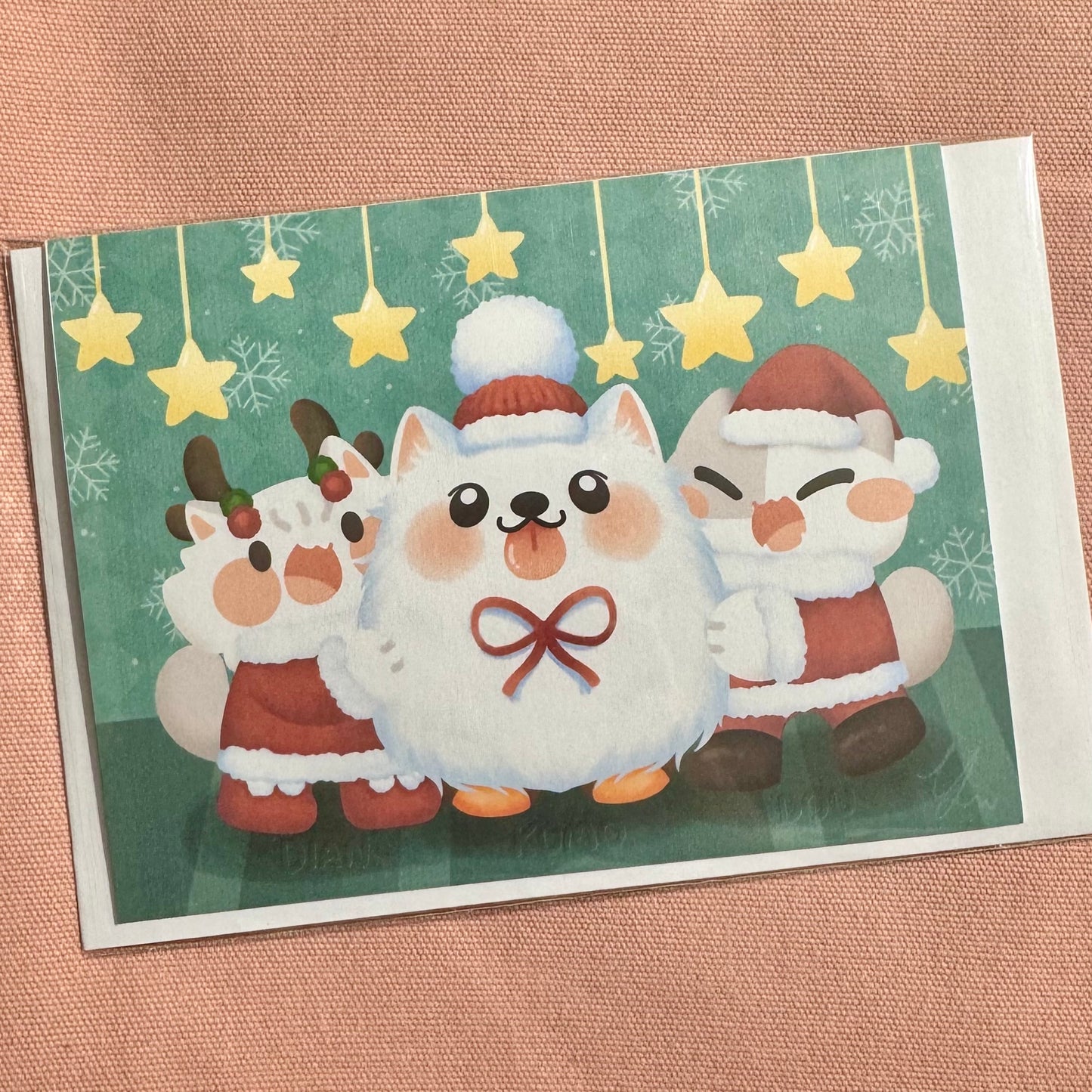 Seattle Cloud dog Kumo and cat Greeting cards and sticker