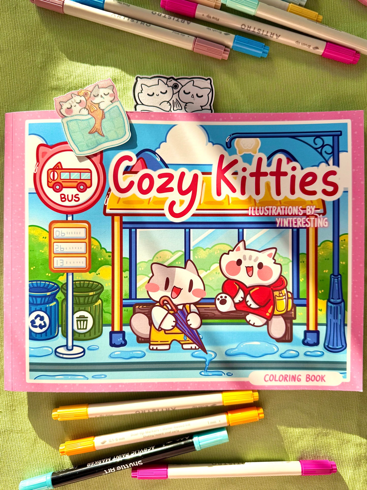 Cozy Kitties Coloring Book