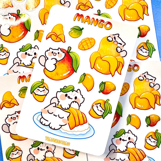 Mango Meow Sticker Sheet