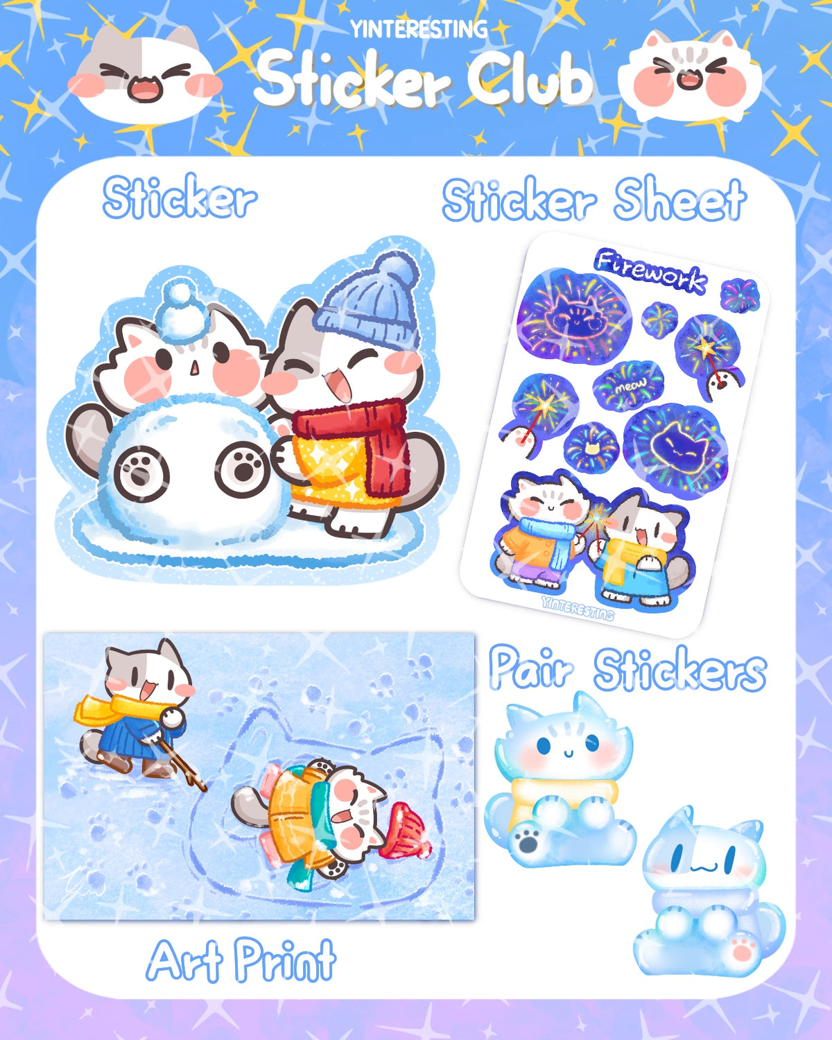 Members Pay Sticker *Sticker Club Member Only* – Yinteresting