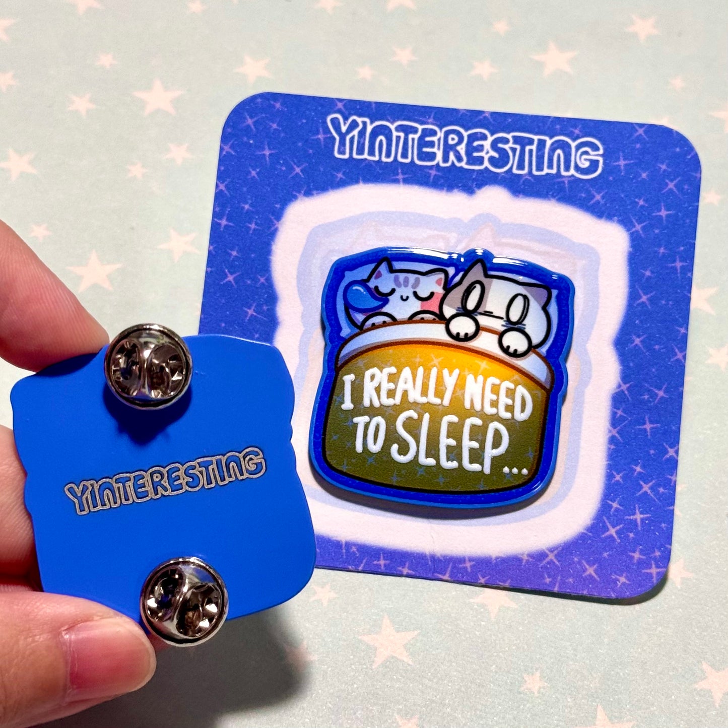 I need to sleep Hard Metal Pin
