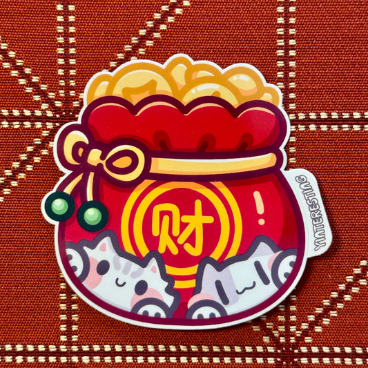 Money Lucky Bag Sticker
