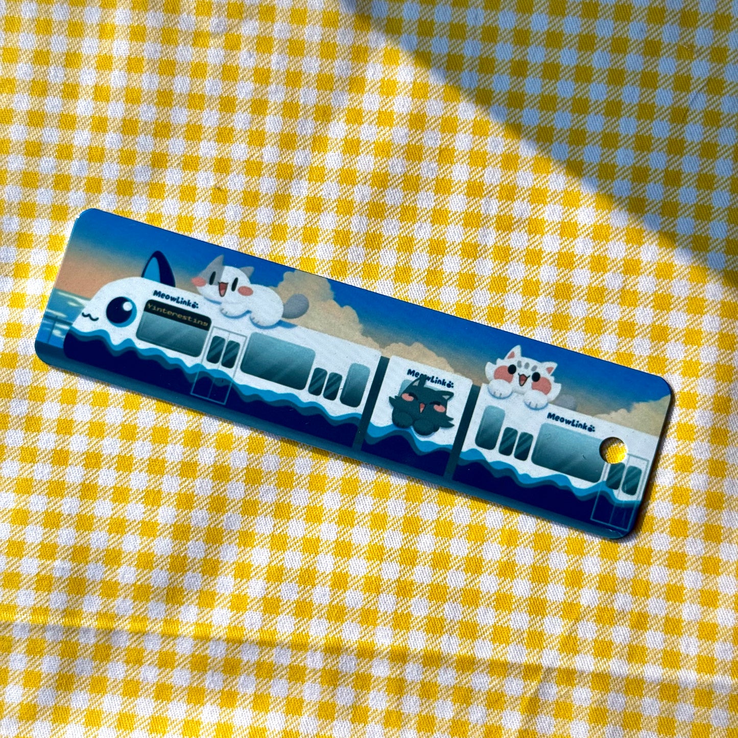 Public transport meow Metal Bookmark