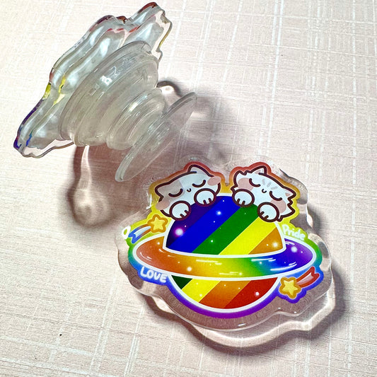 Pride Planet Acrylic Phone Grip