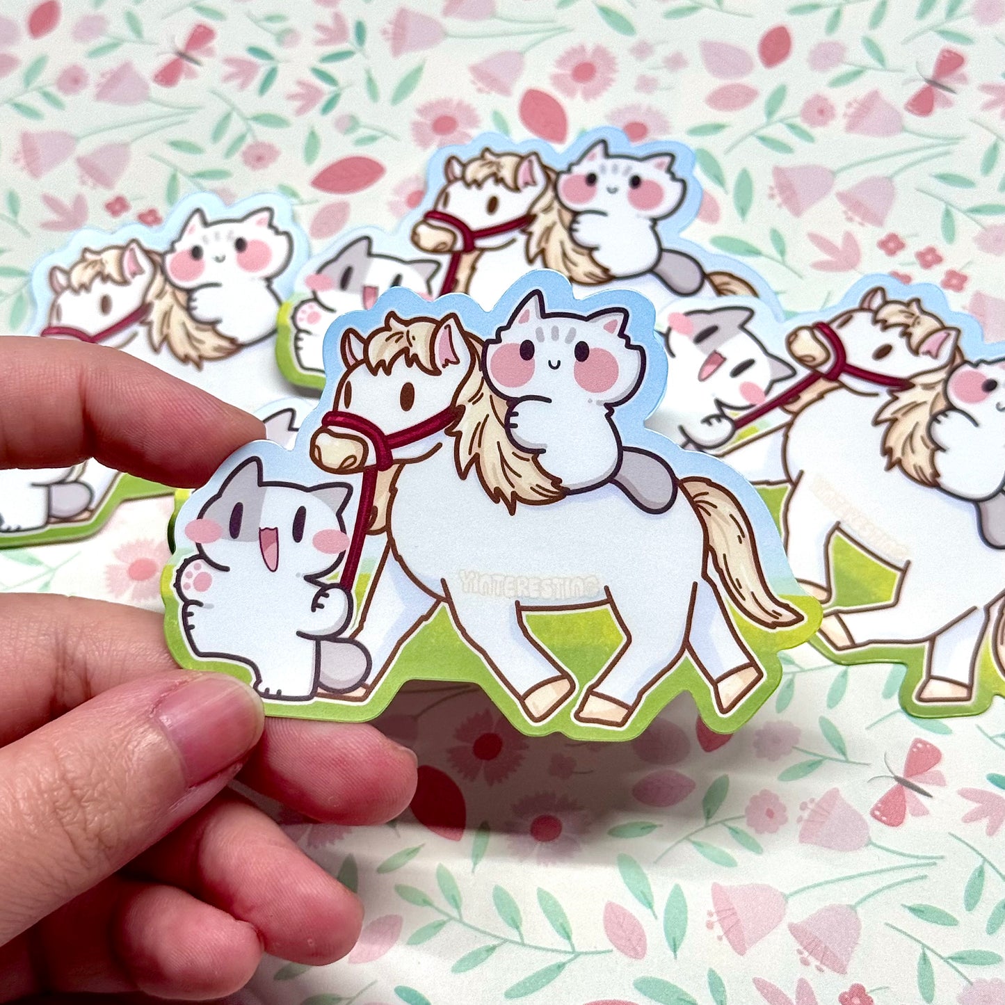 Horse and meows Sticker