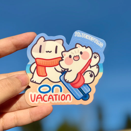 On vacation Sticker