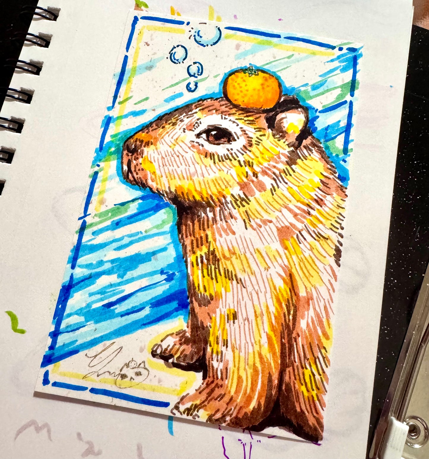 *Sticker Club Member Only* 4x6 Yinteresting Pet portrait Commission 🐱🐶🐰