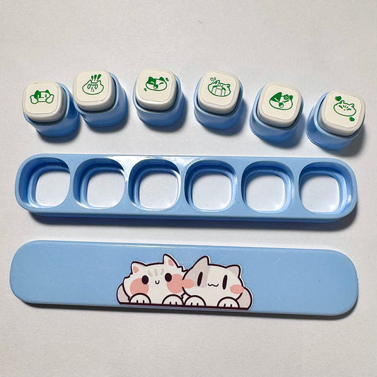 Meow emoji Six in one Stamps