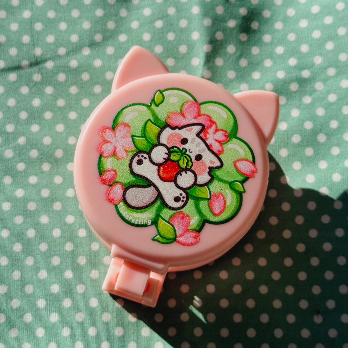 Meow Foldable Comb with Mirror
