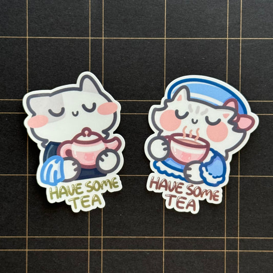 Tea Time Have some tea Stickers