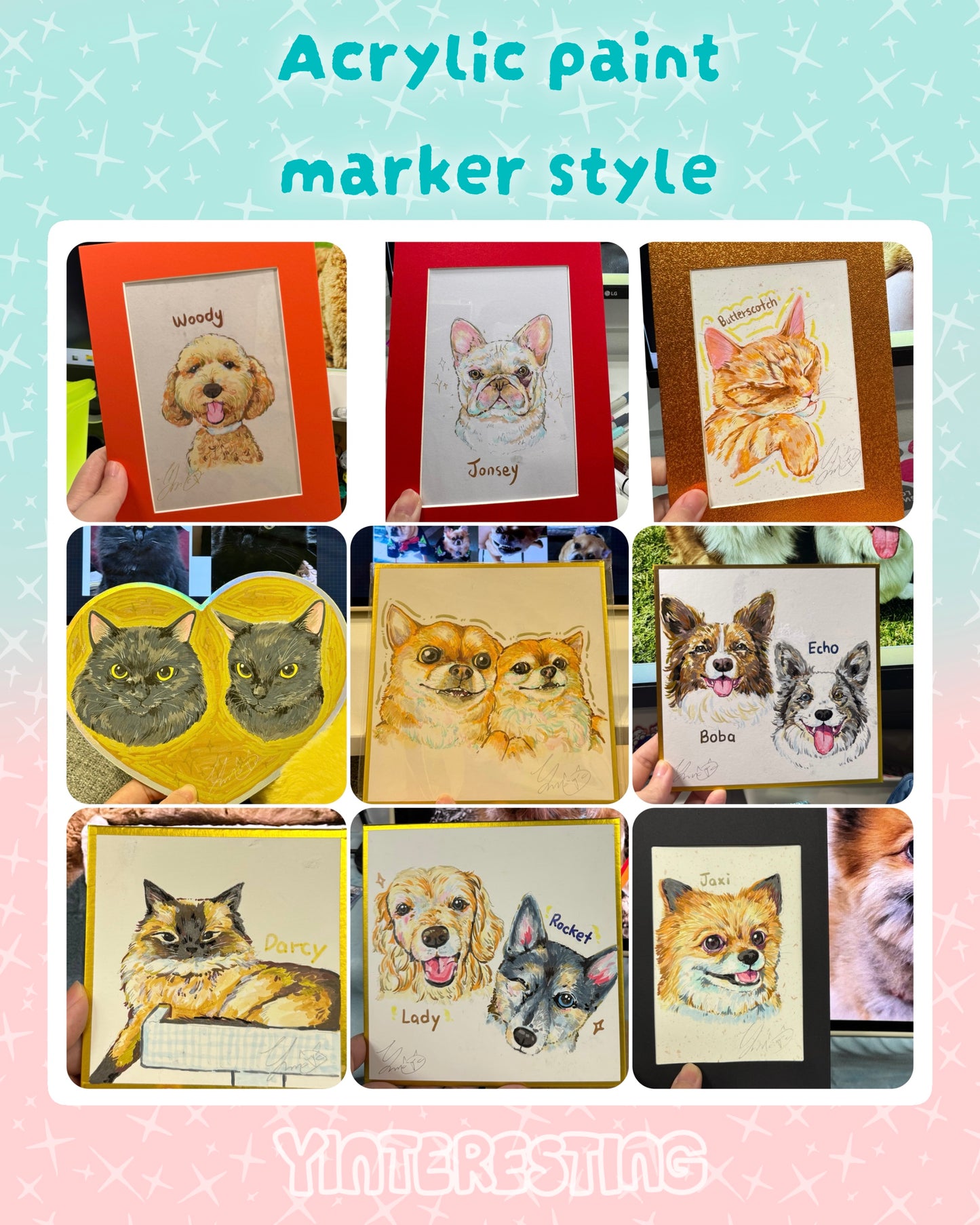 Yinteresting Pet portrait commission (Please read through before ordering)