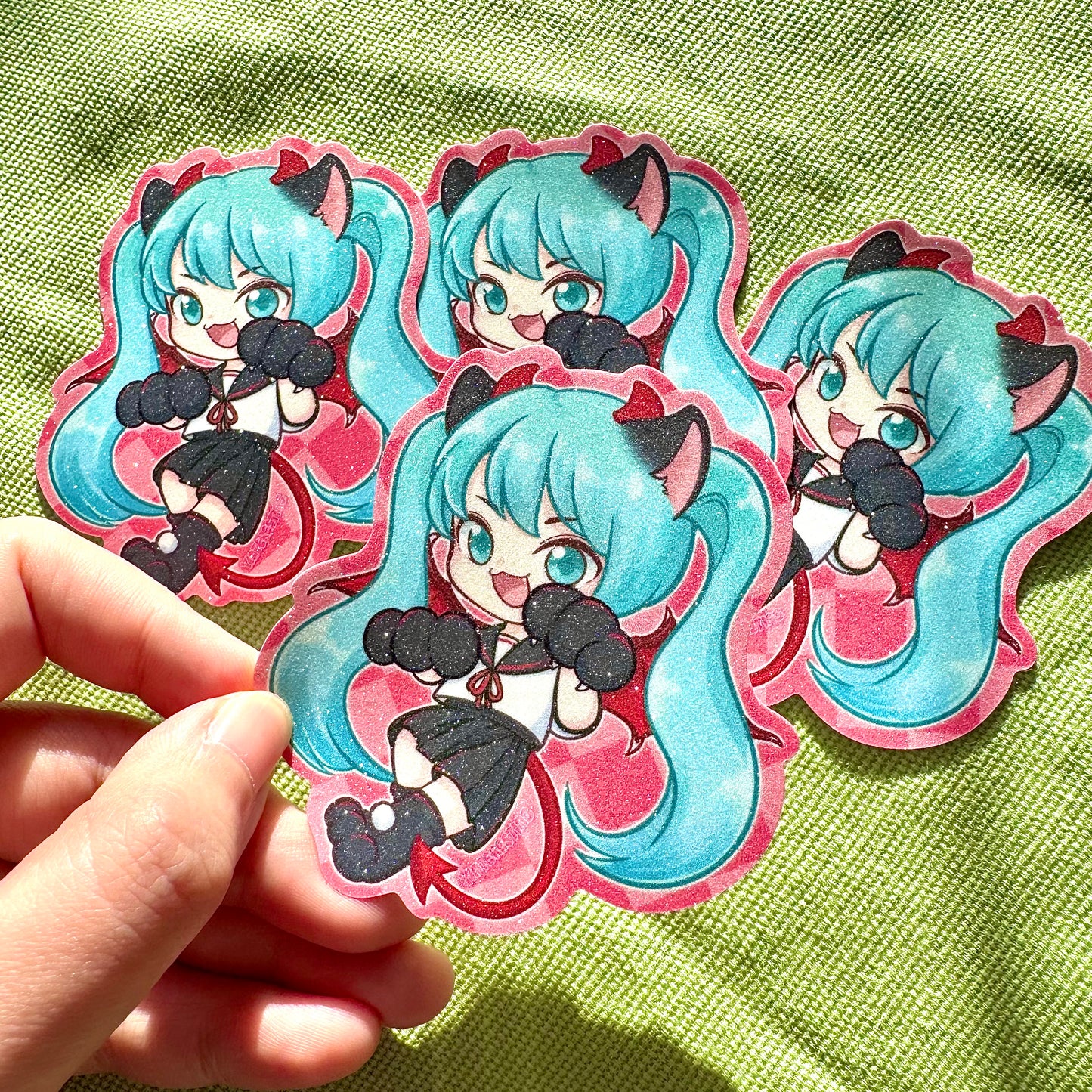 Megurine Luka Angel Meow Sticker